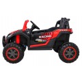 Buggy UTV 2000M Racing Auto baterie ovládaná červená + MP3 Echo světla + dálkové ovládání + pomalý start