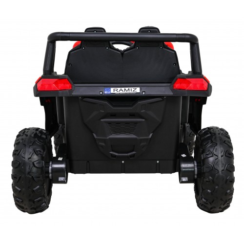 Buggy UTV 2000M Racing Auto baterie ovládaná červená + MP3 Echo světla + dálkové ovládání + pomalý start