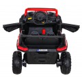 Buggy UTV 2000M Racing Auto baterie ovládaná červená + MP3 Echo světla + dálkové ovládání + pomalý start