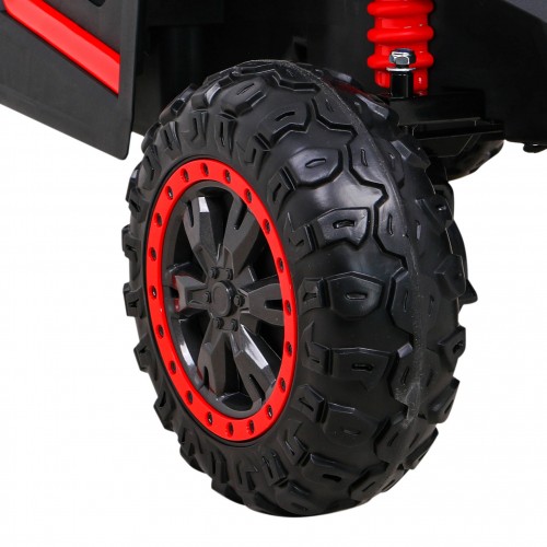 Buggy UTV 2000M Racing Auto baterie ovládaná červená + MP3 Echo světla + dálkové ovládání + pomalý start