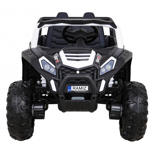 Buggy UTV 2000M závodní autobaterie bílá + MP3 zvuková světla + dálkové ovládání + pomalý start
