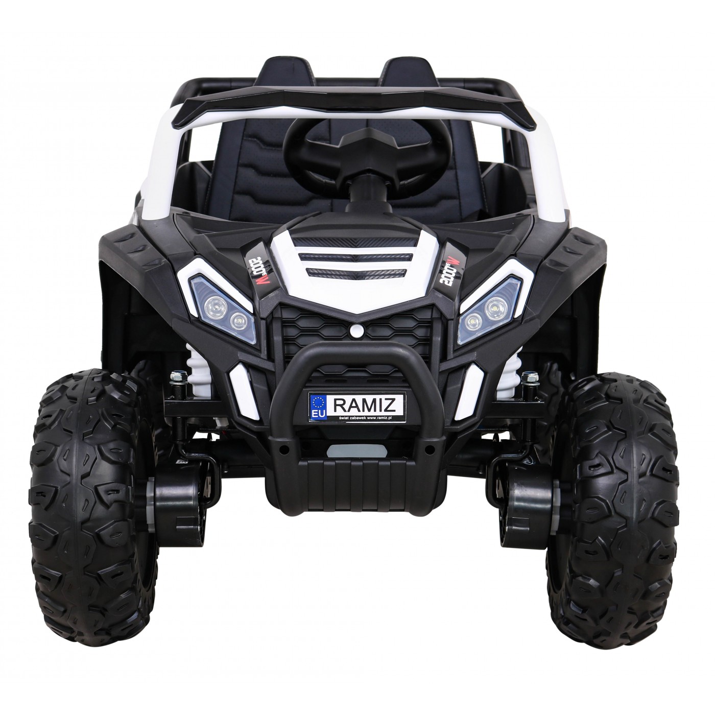 Buggy UTV 2000M závodní autobaterie bílá + MP3 zvuková světla + dálkové ovládání + pomalý start