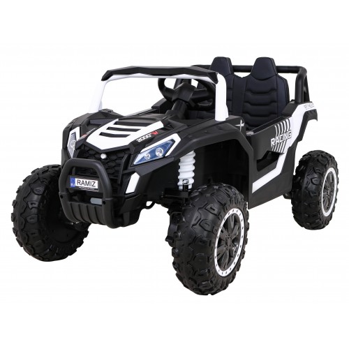 Buggy UTV 2000M závodní autobaterie bílá + MP3 zvuková světla + dálkové ovládání + pomalý start