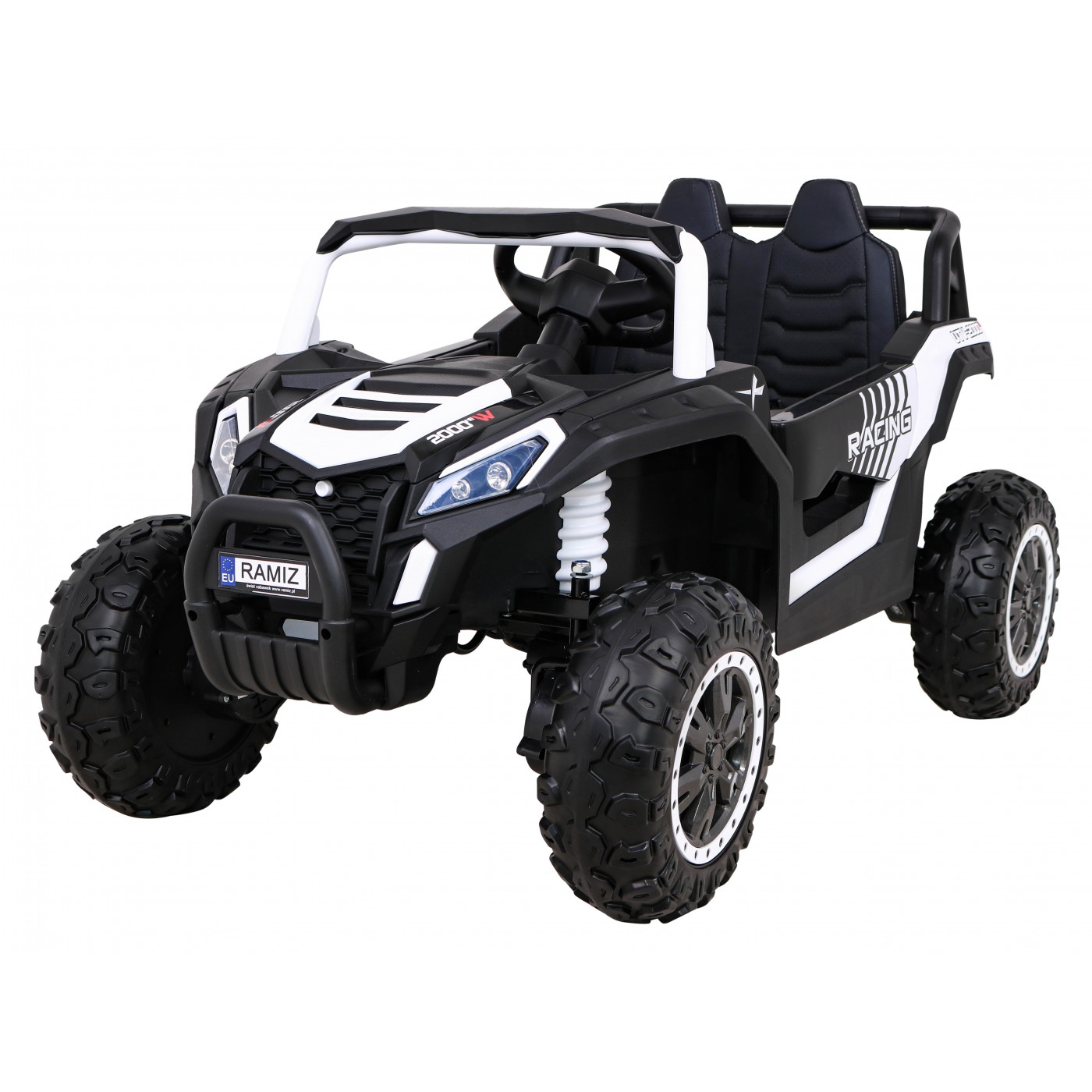 Buggy UTV 2000M závodní autobaterie bílá + MP3 zvuková světla + dálkové ovládání + pomalý start