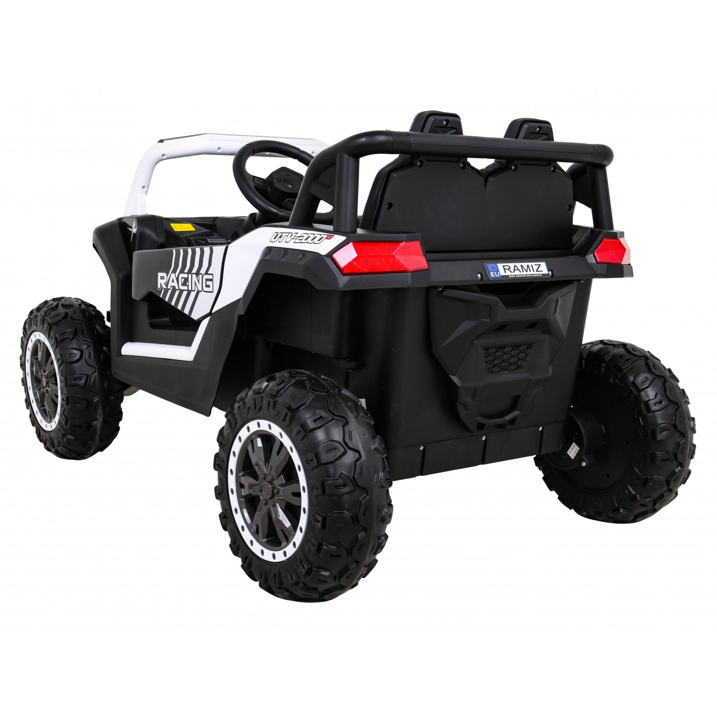 Buggy UTV 2000M závodní autobaterie bílá + MP3 zvuková světla + dálkové ovládání + pomalý start