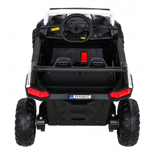 Buggy UTV 2000M závodní autobaterie bílá + MP3 zvuková světla + dálkové ovládání + pomalý start