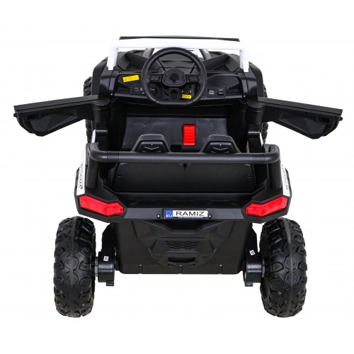 Buggy UTV 2000M závodní autobaterie bílá + MP3 zvuková světla + dálkové ovládání + pomalý start