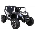 Buggy UTV 2000M závodní autobaterie bílá + MP3 zvuková světla + dálkové ovládání + pomalý start