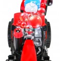 Interaktivní traktor na mýdlové bubliny bublinu pro děti 3+ Jezdecké vozidlo s přívěsem