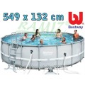 18ft ocelový bazén 549x132cm PowerSteel pískové čerpadlo BE