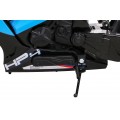 BMW HP4 dětský bateriový motor modrý + přídavná kola + pomalý start + EVA + MP3 LED