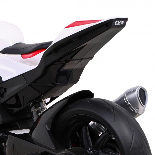Dětský bateriový motor BMW HP4 červený + přídavná kola + pomalý start + EVA + MP3 LED