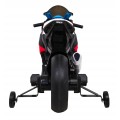 Dětský bateriový motor BMW HP4 červený + přídavná kola + pomalý start + EVA + MP3 LED