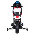 Dětský bateriový motor BMW HP4 červený + přídavná kola + pomalý start + EVA + MP3 LED