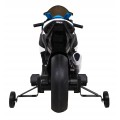 Dětský bateriový motor BMW HP4 bílá + přídavná kola + pomalý start + EVA + MP3 LED