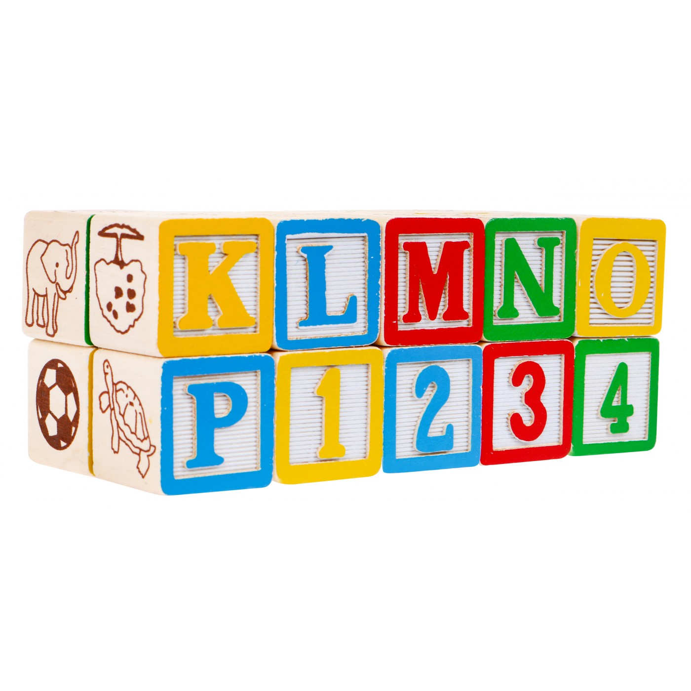 Dřevěný kamion s přívěsem a bloky pro děti 2+ vzdělávací hračka + bloky s číselnými písmeny
