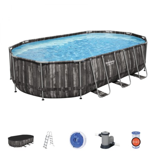 rámový bazén Power Steel 610x366x122 20x12FT Příslušenství BESTWAY 7V1