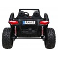 2 dětské baterie Buggy Clash černý + dálkové ovládání + 4x4 + nastavení sedadla + MP3 rádio + LED