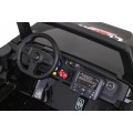 2 dětské baterie Buggy Clash černý + dálkové ovládání + 4x4 + nastavení sedadla + MP3 rádio + LED