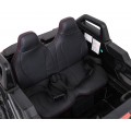 2 dětské baterie Buggy Clash černý + dálkové ovládání + 4x4 + nastavení sedadla + MP3 rádio + LED