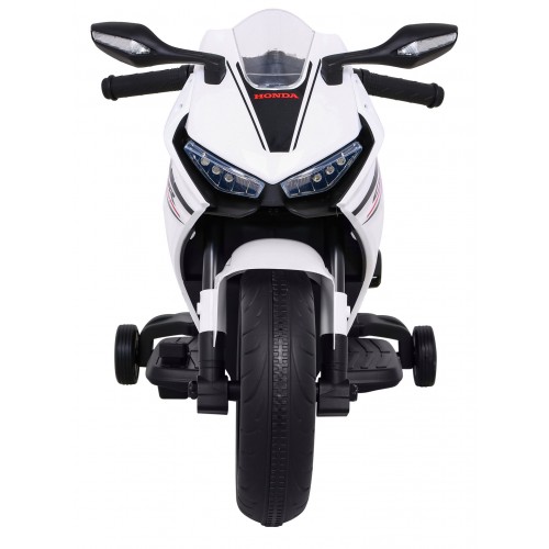 Honda CBR 1000RR dětský dobíjecí motor bílý + MP3 zvonky + přídavná kola