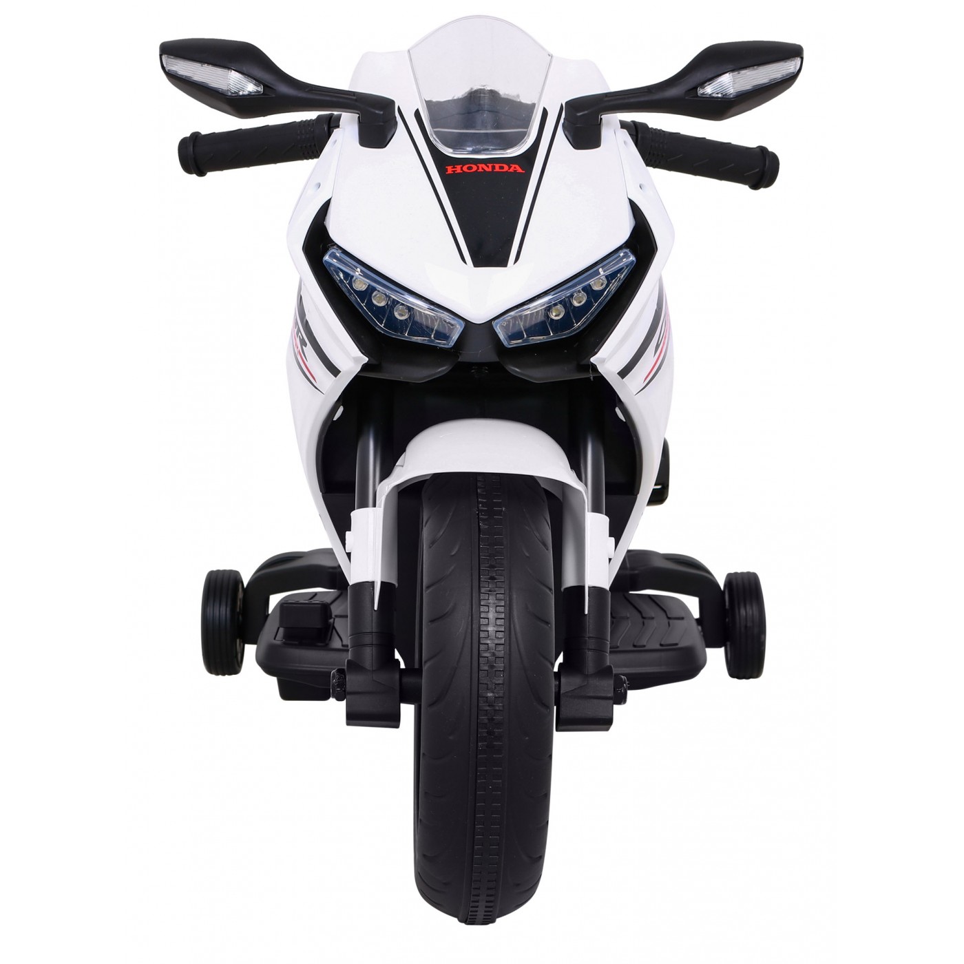Honda CBR 1000RR dětský dobíjecí motor bílý + MP3 zvonky + přídavná kola