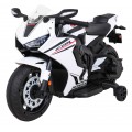 Honda CBR 1000RR dětský dobíjecí motor bílý + MP3 zvonky + přídavná kola