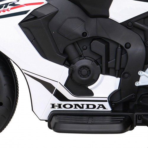 Honda CBR 1000RR dětský dobíjecí motor bílý + MP3 zvonky + přídavná kola