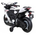 Honda CBR 1000RR dětský dobíjecí motor bílý + MP3 zvonky + přídavná kola