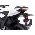 Honda CBR 1000RR dětský dobíjecí motor bílý + MP3 zvonky + přídavná kola
