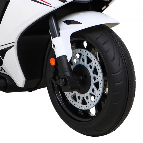 Honda CBR 1000RR dětský dobíjecí motor bílý + MP3 zvonky + přídavná kola