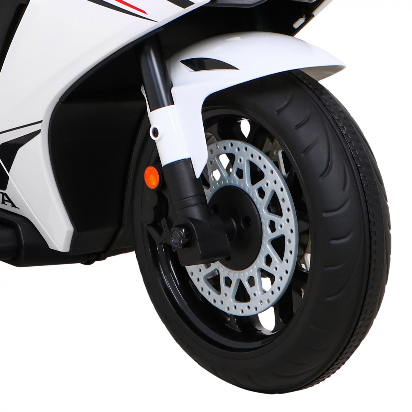 Honda CBR 1000RR dětský dobíjecí motor bílý + MP3 zvonky + přídavná kola
