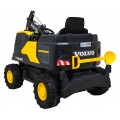 Akumulátorové rýpadlo Volvo žlutá + pohyblivé lízátko + 2 bazény + 150 pil + dálkové ovládání + MP3 rádio + LED