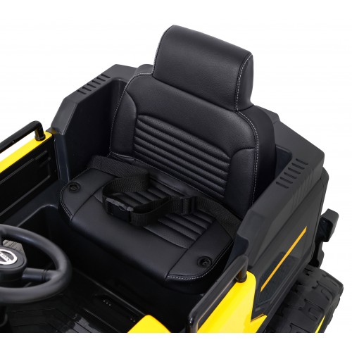 Akumulátorové rýpadlo Volvo žlutá + pohyblivé lízátko + 2 bazény + 150 pil + dálkové ovládání + MP3 rádio + LED