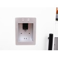 Velká dřevěná kuchyň pro děti 3+ šedá + interaktivní tóny světla + příslušenství