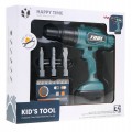 Interaktivní vrtačka/šroubovák pro děti 3+ vyměnitelné bity DIY sada