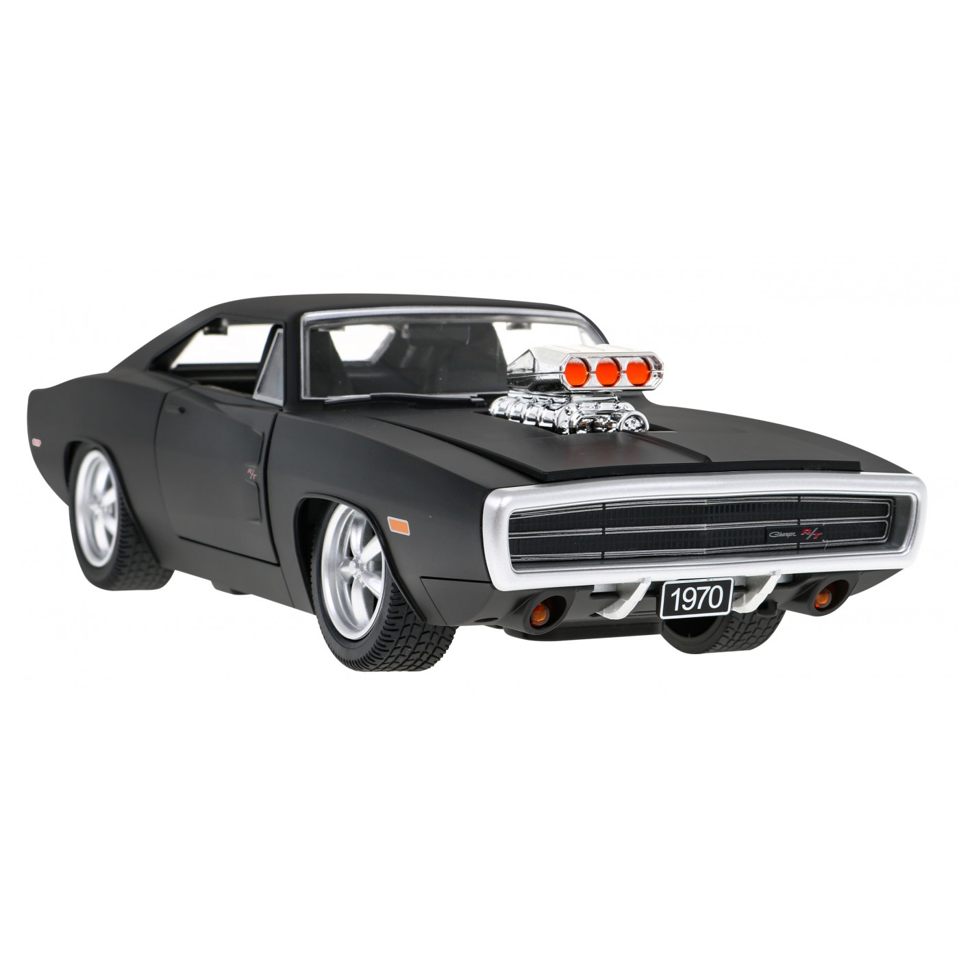 1970 Dodge Charger RT černý RASTAR model 1:16 Dálkově ovládaný Auto + Dálkový