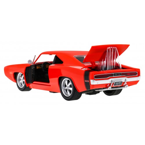 1970 Dodge Nabíječka RT červená RASTAR model 1:16 Dálkově ovládané Auto + Dálkové