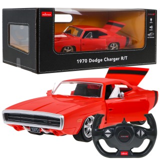 1970 Dodge Nabíječka RT červená RASTAR model 1:16 Dálkově ovládané Auto + Dálkové