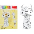"Lama" 3D omalovánka-skládačka pro děti