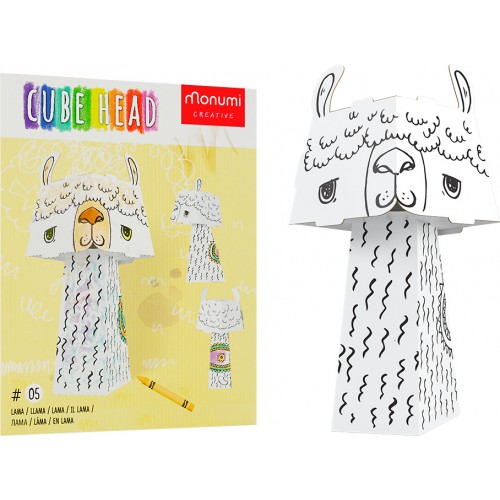 "Lama" 3D omalovánka-skládačka pro děti