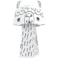 "Lama" 3D omalovánka-skládačka pro děti