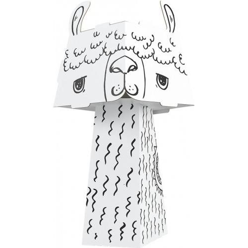 "Lama" 3D omalovánka-skládačka pro děti