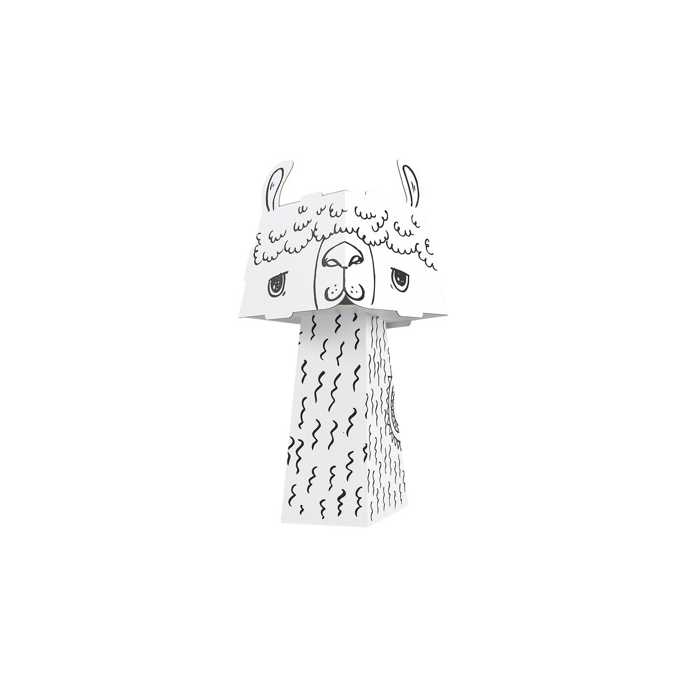 "Lama" 3D omalovánka-skládačka pro děti
