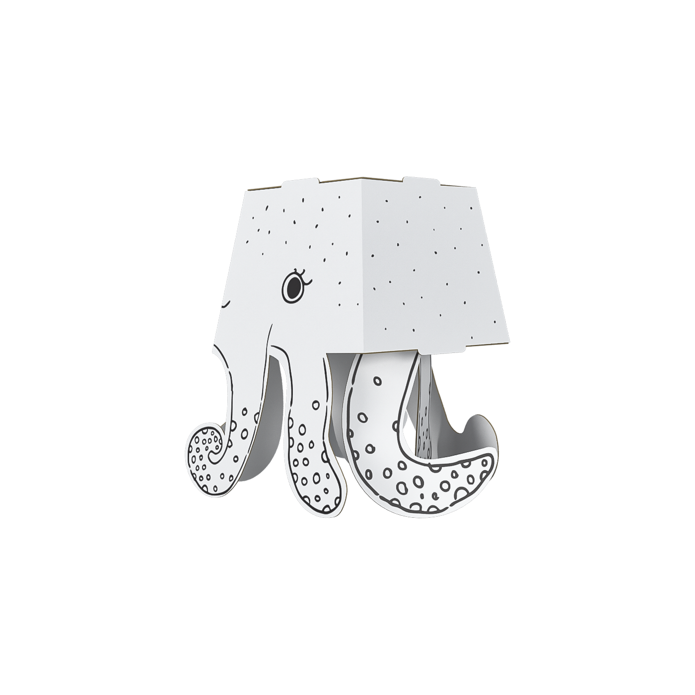 3D omalovánka-skládačka "Chobotnice" pro děti