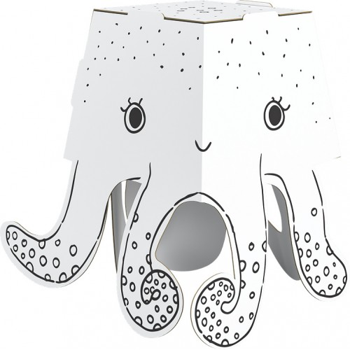 3D omalovánka-skládačka "Chobotnice" pro děti