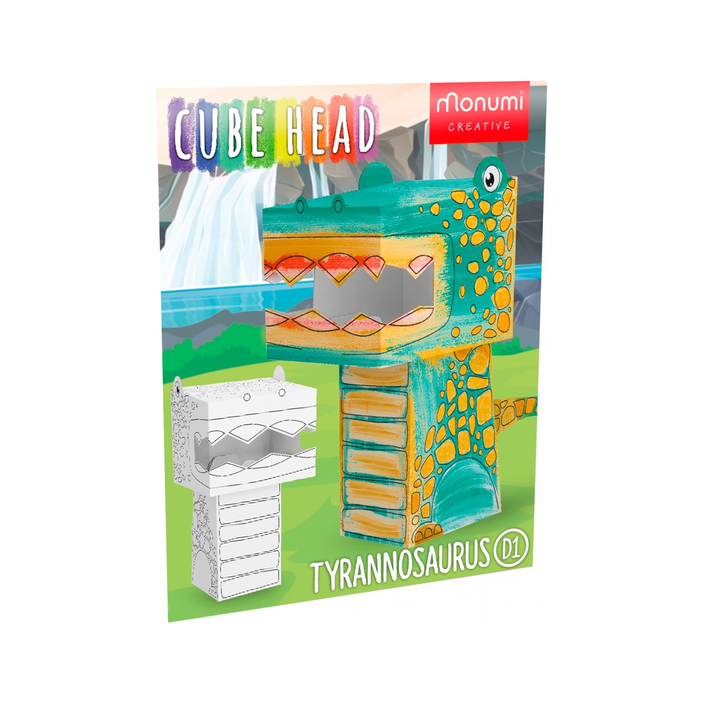 "Tyrannosaurus" omalovánka puzzle 3D dinosaurus