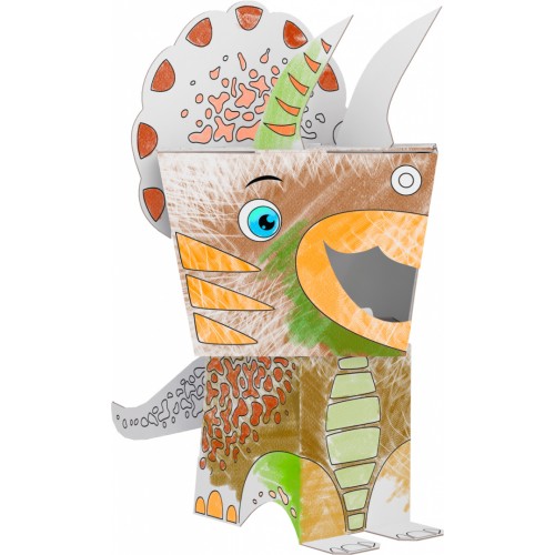 "Triceratops" omalovánky puzzle 3D dinosaurus