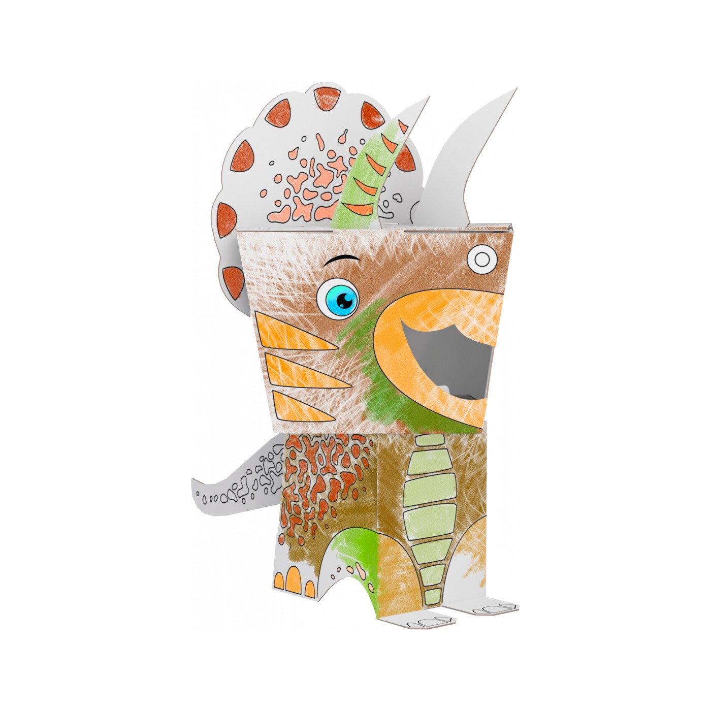 "Triceratops" omalovánky puzzle 3D dinosaurus