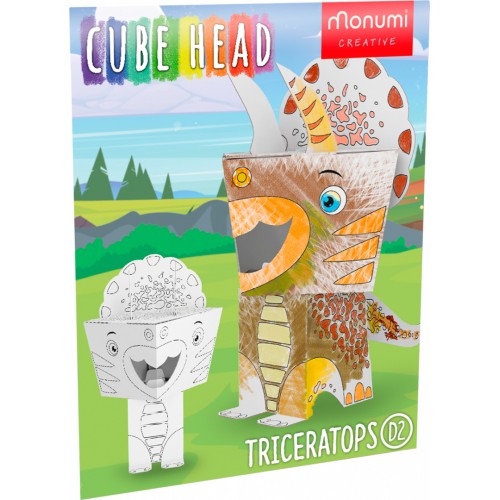 "Triceratops" omalovánky puzzle 3D dinosaurus